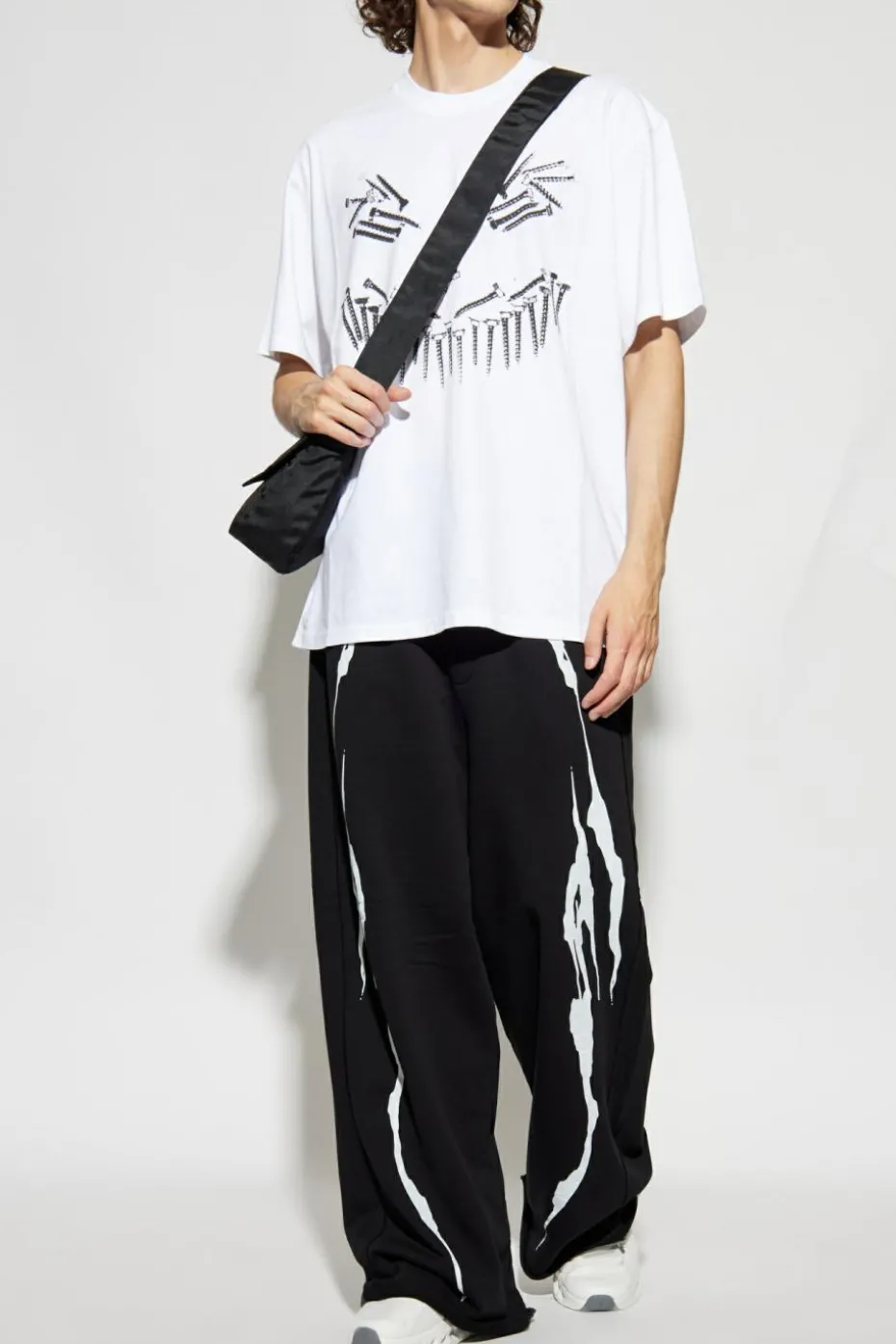 44 Label Group BIAŁY T-shirt z logo