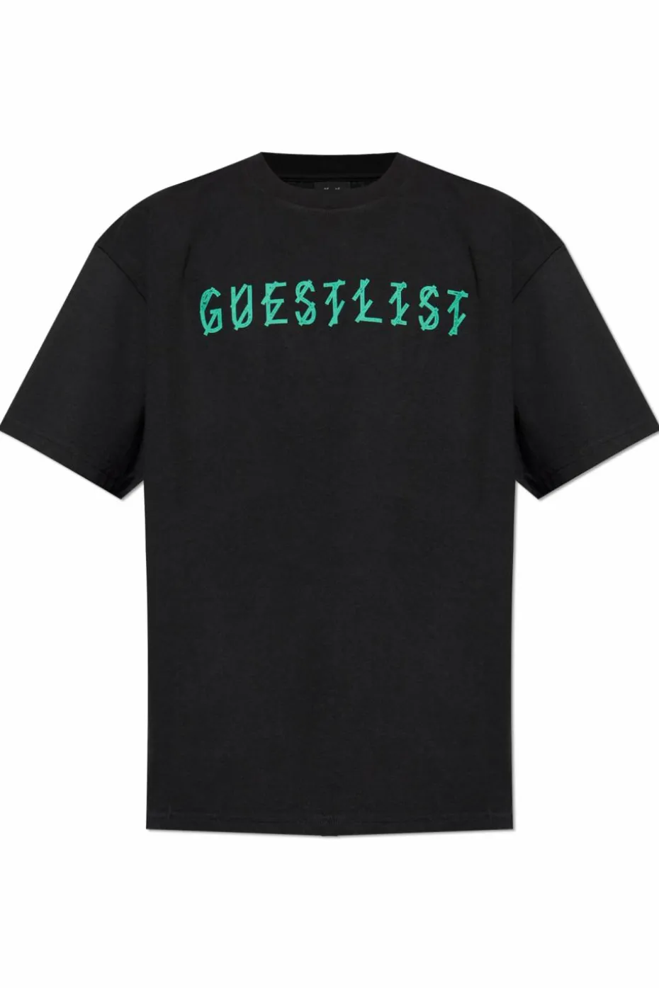 44 Label Group CZARNY T-shirt z logo