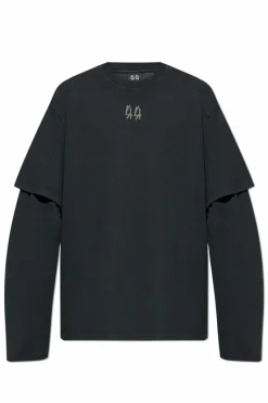 44 Label Group CZARNY T-shirt z logo