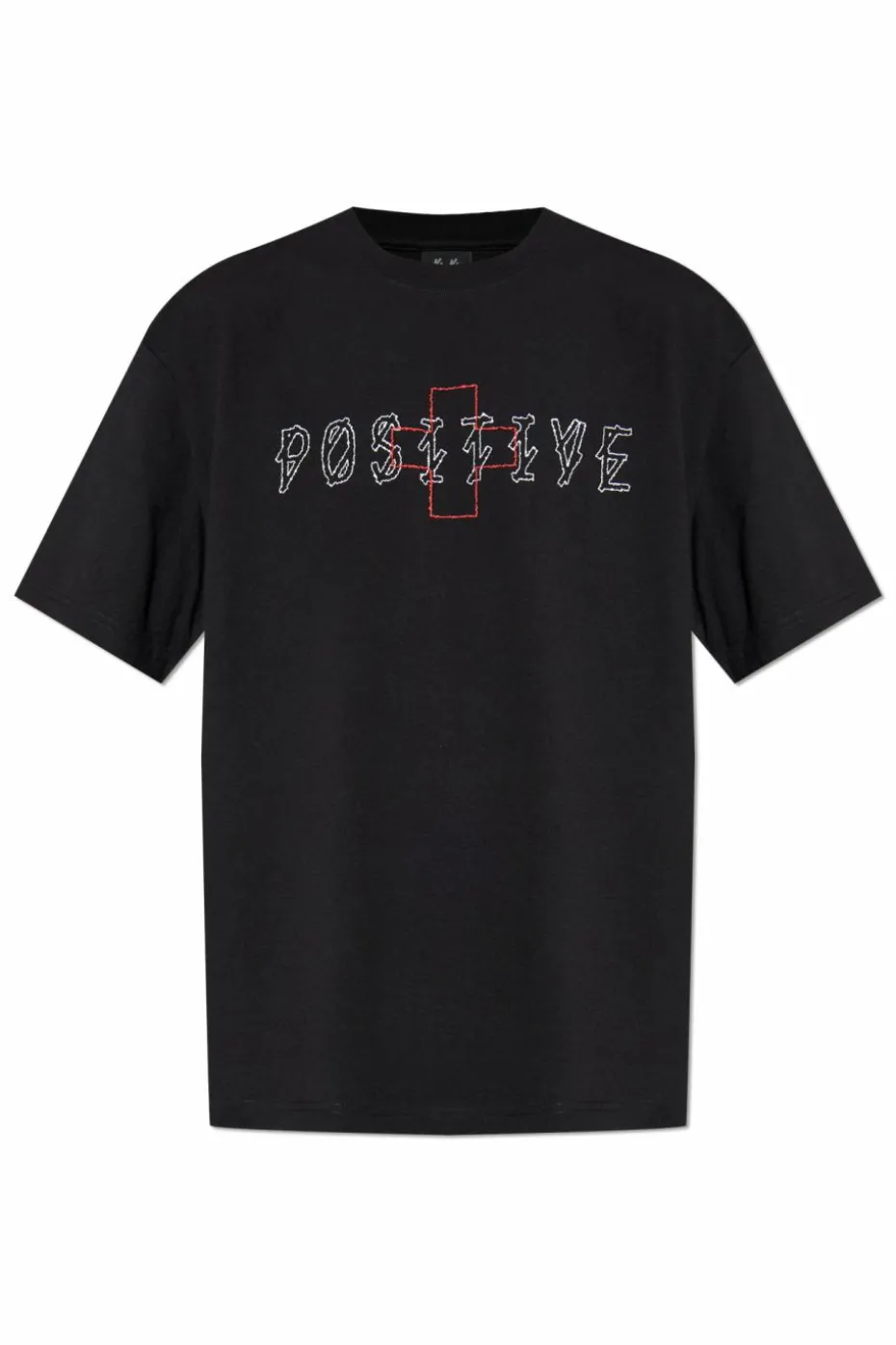 44 Label Group CZARNY T-shirt z logo