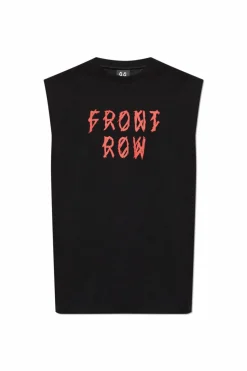 44 Label Group CZARNY T-shirt z logo