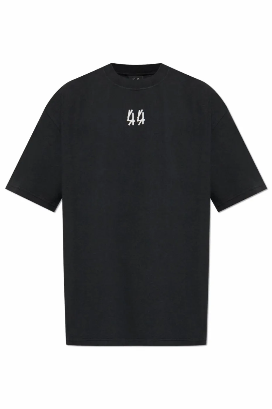 44 Label Group CZARNY T-shirt z logo