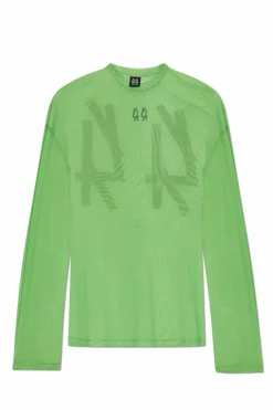 44 Label Group neonowy T-shirt z długim rękawem