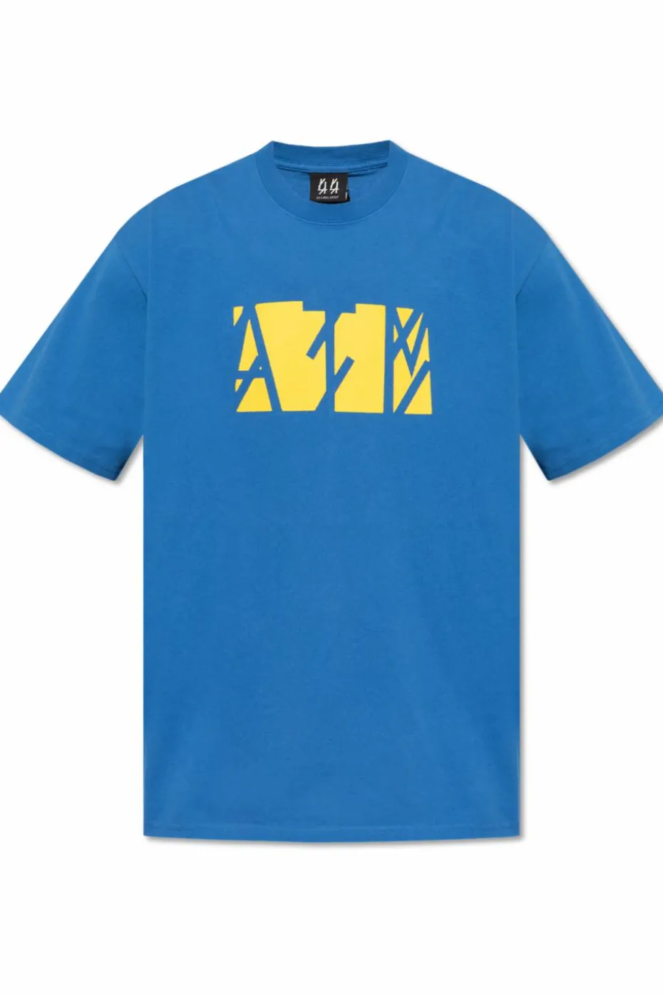 44 Label Group NIEBIESKI Bawełniany t-shirt
