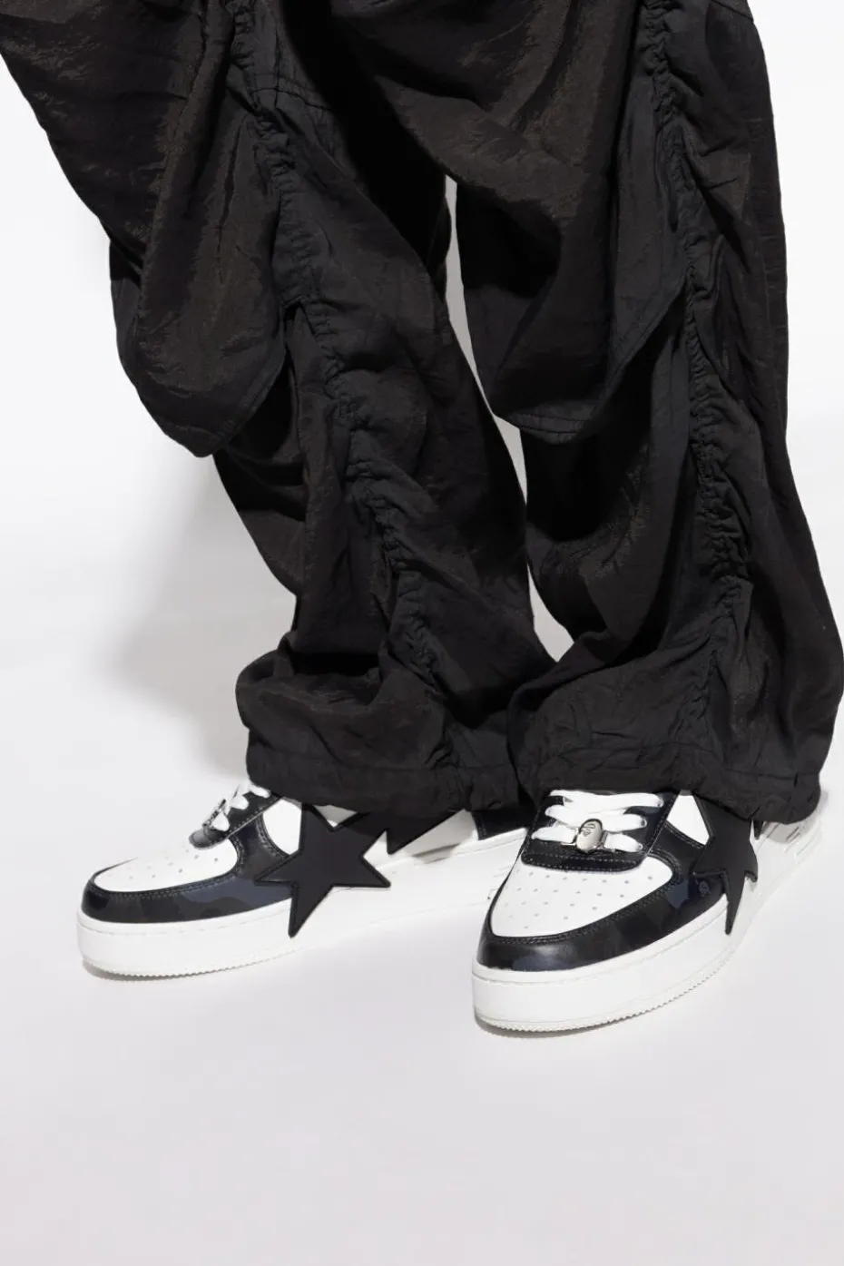 A BATHING APE® CZARNY Buty sportowe z logo
