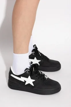A BATHING APE® CZARNY Buty sportowe z logo