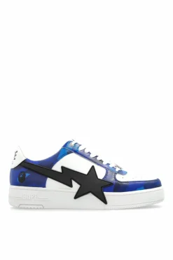 A BATHING APE® GRANATOWY Buty sportowe z logo