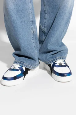 A BATHING APE® GRANATOWY Buty sportowe z logo
