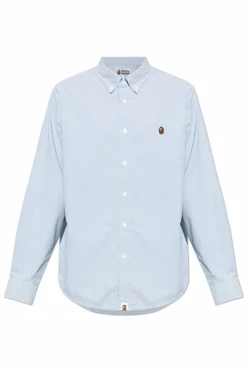 A BATHING APE® jasnoniebieski Koszula z logo