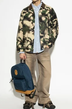 A BATHING APE® jasnoniebieski Koszula z logo