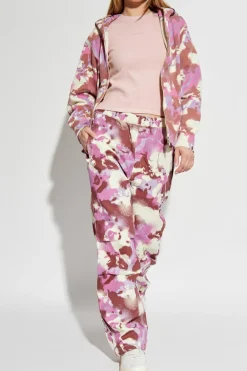 A BATHING APE® RÓŻOWY Spodnie z efektem moro