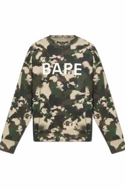 A BATHING APE® ZIELONY Bluza z logo