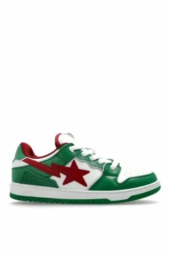 A BATHING APE® ZIELONY Buty sportowe z logo