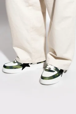 A BATHING APE® ZIELONY Buty sportowe z logo
