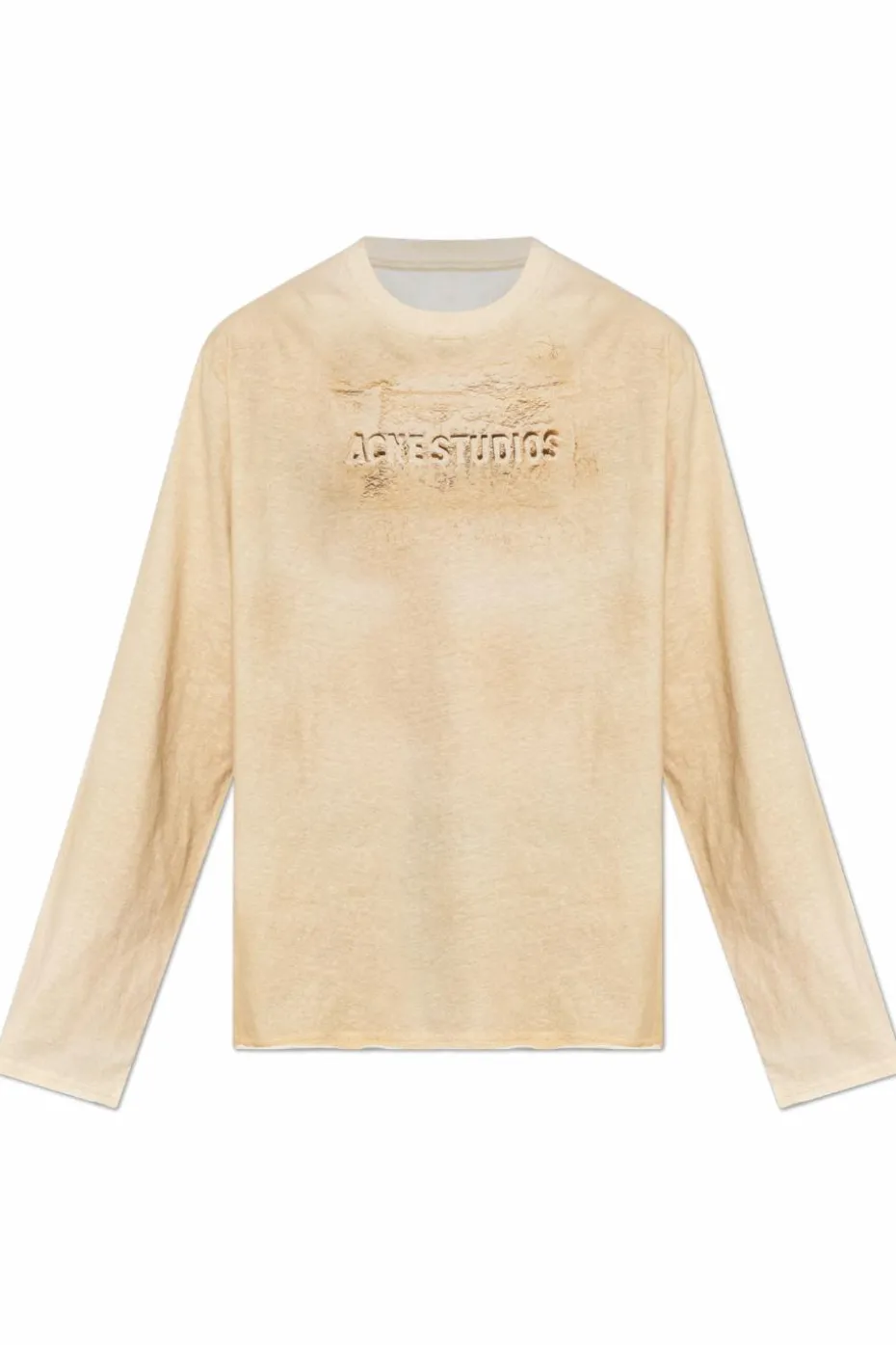 Acne Studios beżowy T-shirt z logo