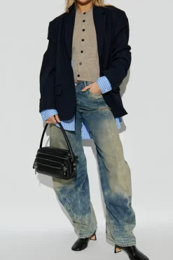 Acne Studios beżowy Wełniany kardigan