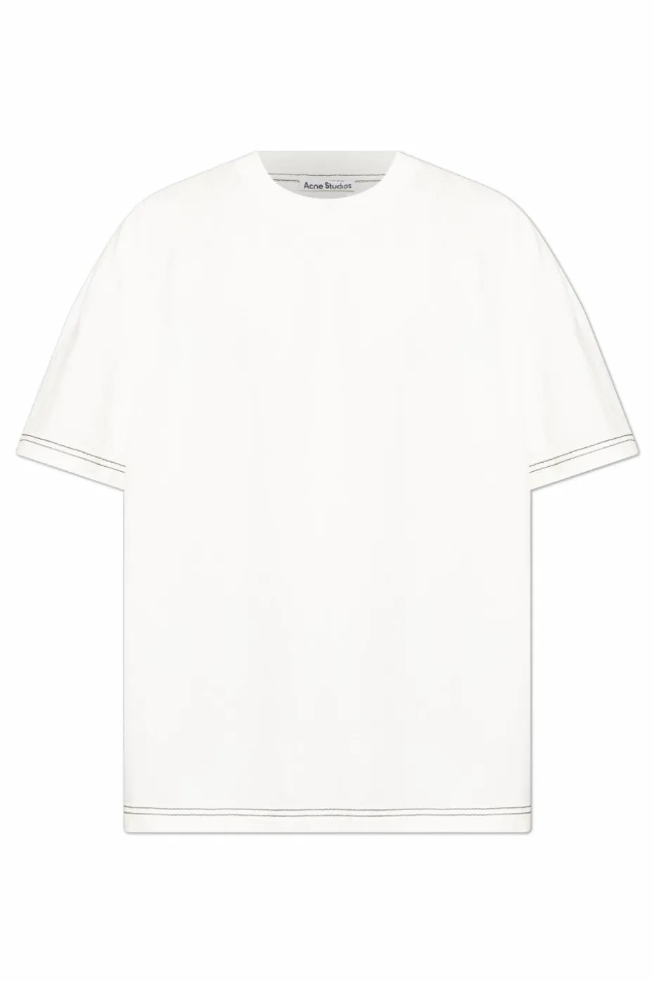 Acne Studios BIAŁY Bawełniany t-shirt