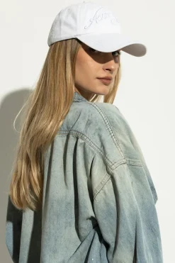 Acne Studios BIAŁY Czapka z daszkiem