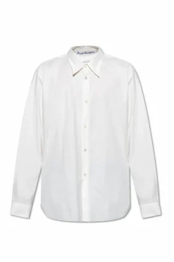 Acne Studios BIAŁY Satynowa bluza ‘T-OPUN’