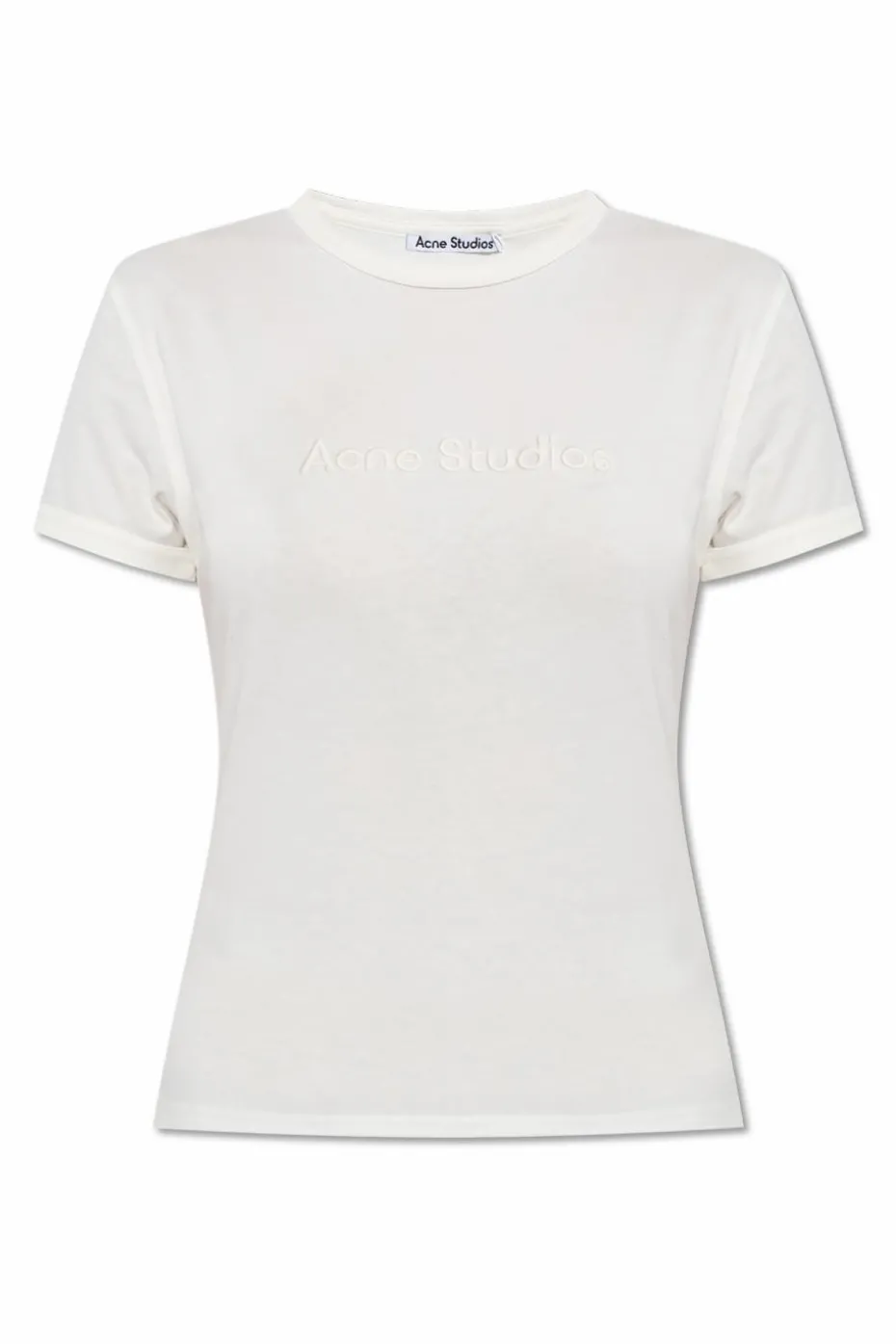 Acne Studios BIAŁY T-shirt z logo