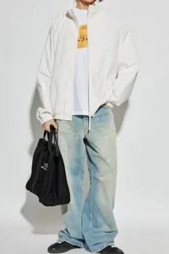 Acne Studios BIAŁY T-shirt z logo