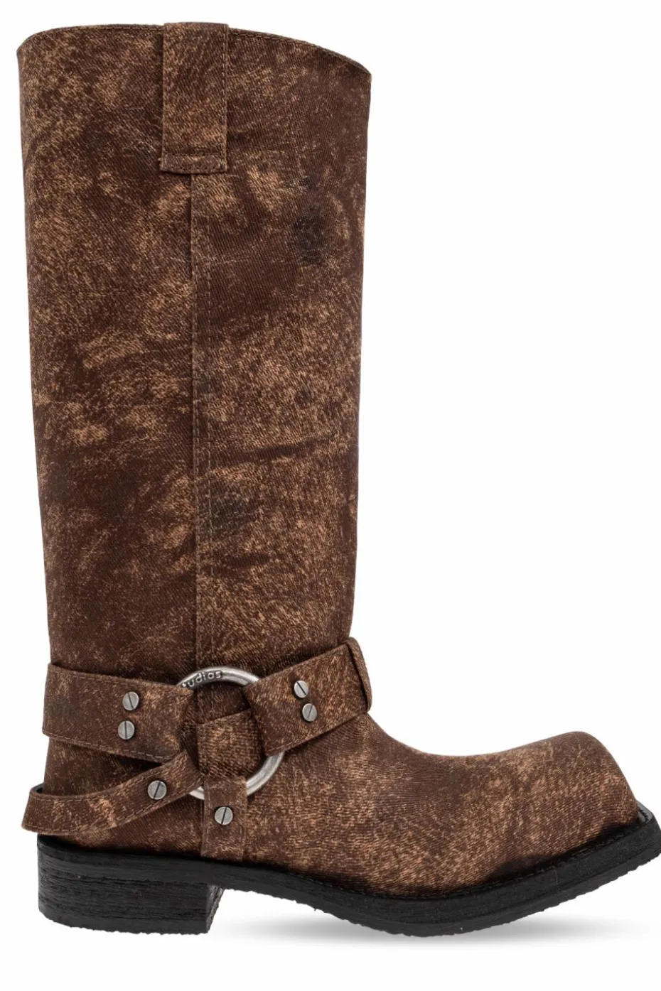 Acne Studios BRĄZOWY Buty w stylu motocyklowym