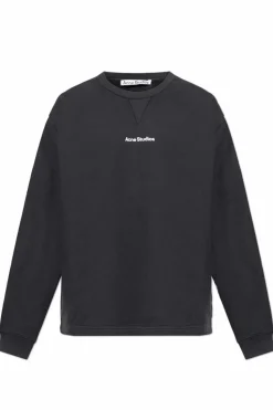 Acne Studios CZARNY Bluza z logo