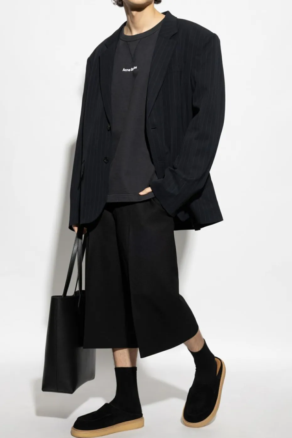 Acne Studios CZARNY Bluza z logo