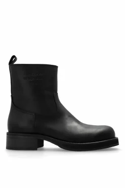 Acne Studios CZARNY Botki z logo