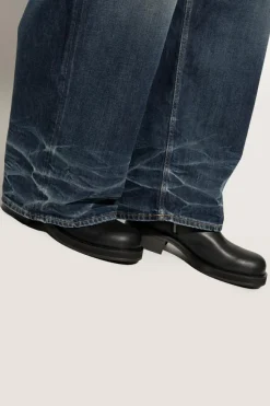 Acne Studios CZARNY Botki z logo