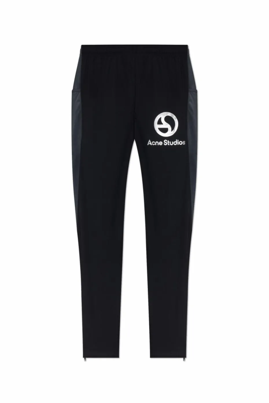 Acne Studios CZARNY Spodnie z logo