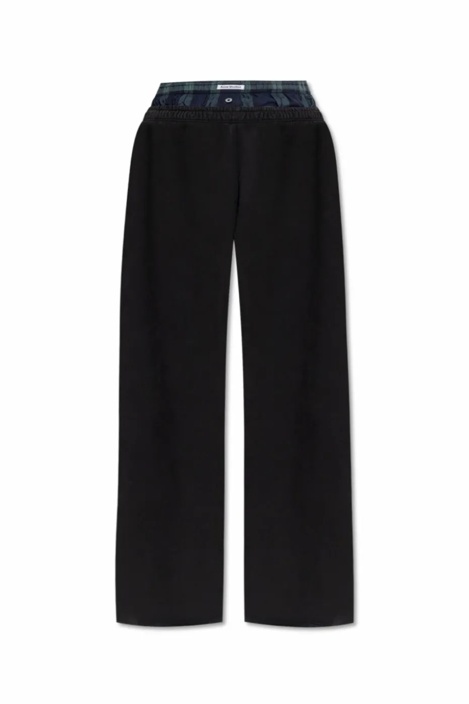 Acne Studios CZARNY Spodnie dresowe z szerokimi nogawkami