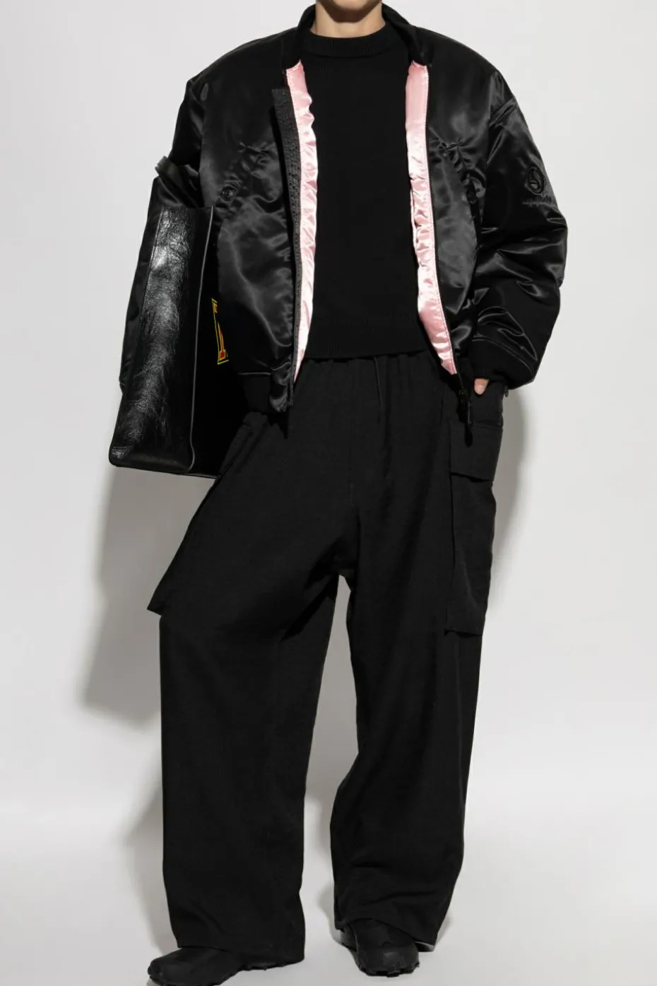Acne Studios CZARNY Sweter z logo