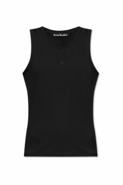 Acne Studios CZARNY Top z logo