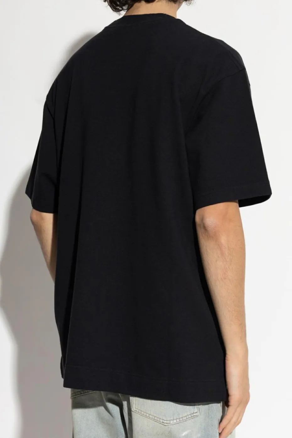Acne Studios CZARNY T-shirt z logo