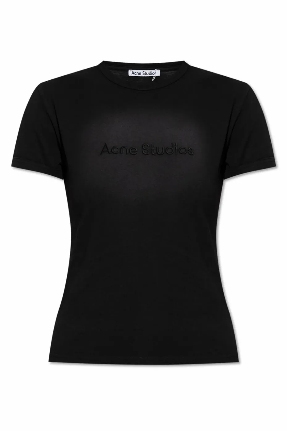 Acne Studios CZARNY T-shirt z logo