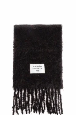 Acne Studios CZARNY Wełniany szal