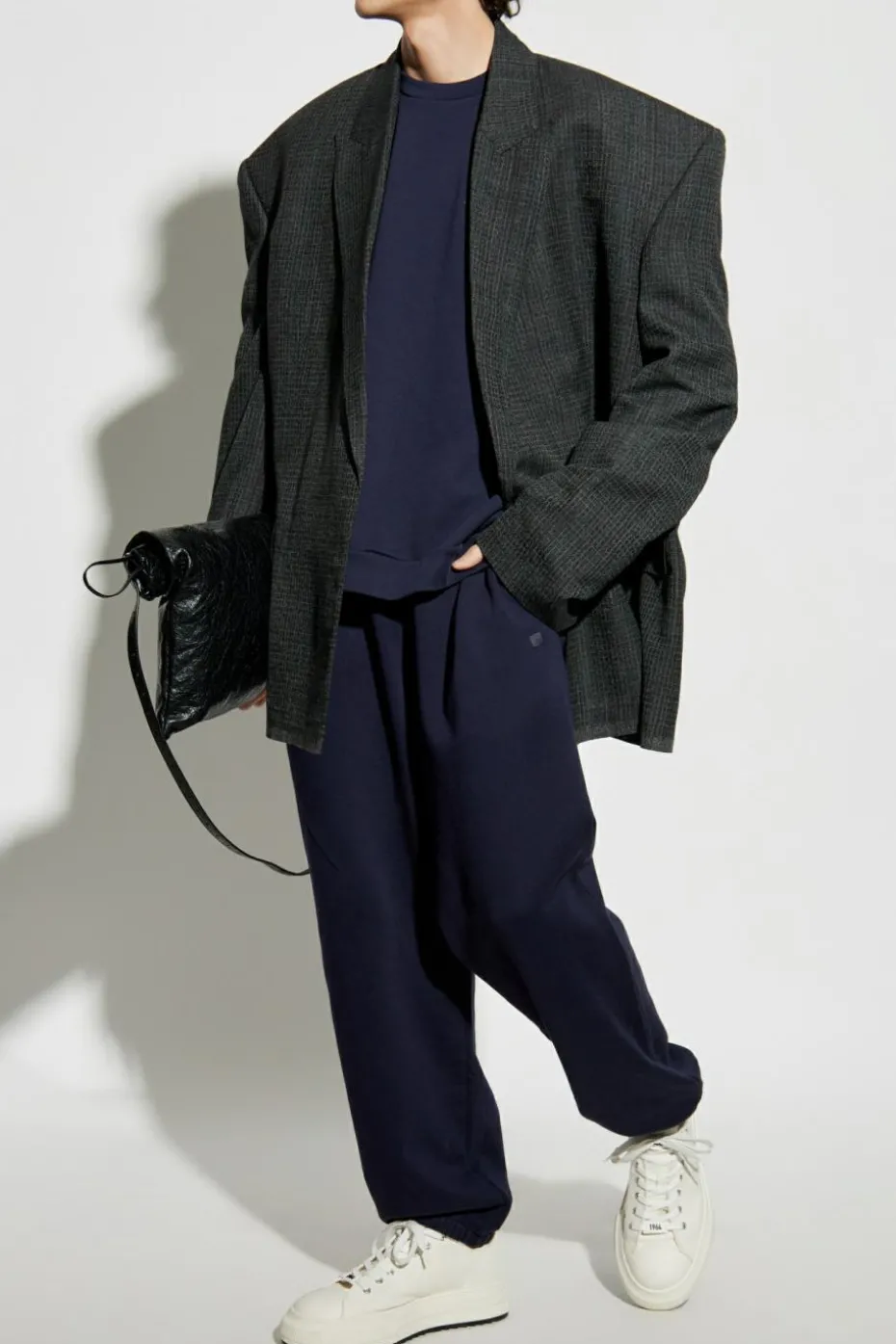 Acne Studios GRANATOWY Bluza z logo