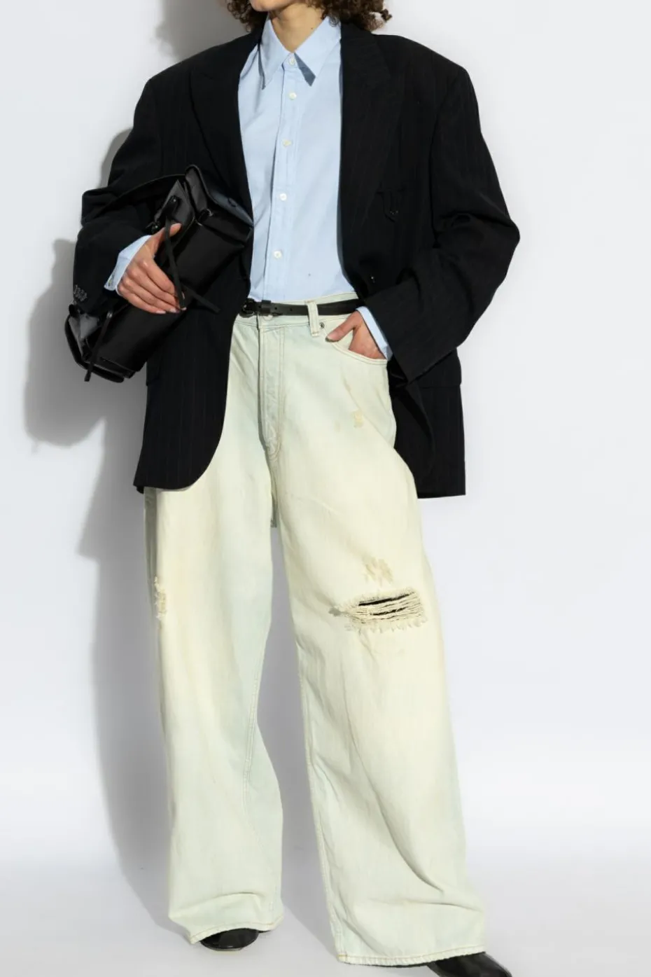 Acne Studios jasnoniebieski Jeansy typu `baloon`
