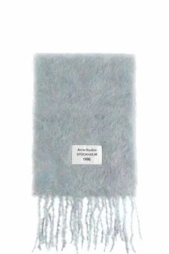 Acne Studios jasnoniebieski Wełniany szal