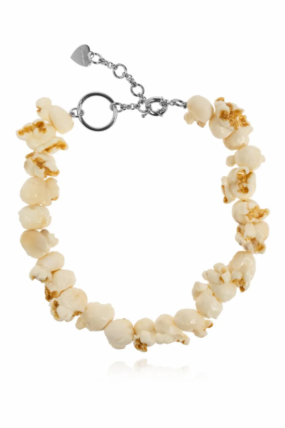 Acne Studios kremowy Naszyjnik z motywem popcornu