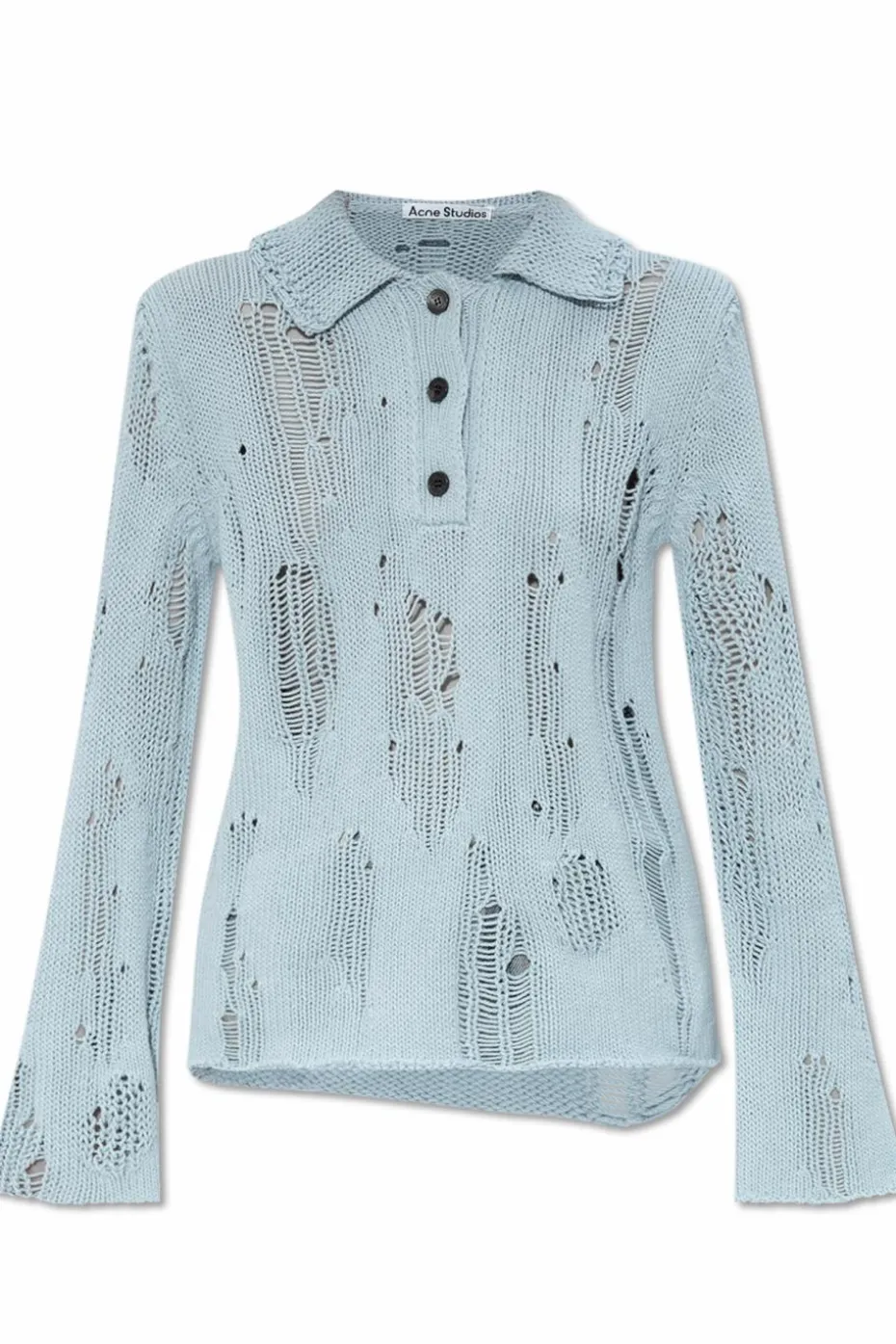 Acne Studios NIEBIESKI Sweter z kołnierzem