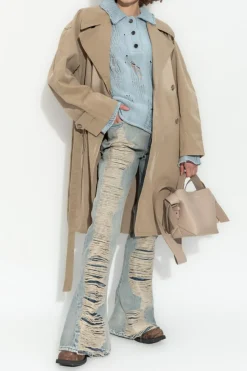 Acne Studios NIEBIESKI Sweter z kołnierzem