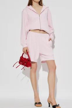 Acne Studios RÓŻOWY Bluza z kapturem