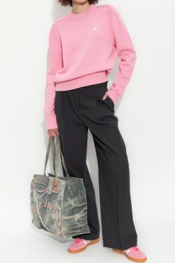 Acne Studios RÓŻOWY Sweter z logo