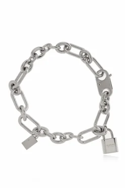 Acne Studios SREBRNY Mosiężny naszyjnik