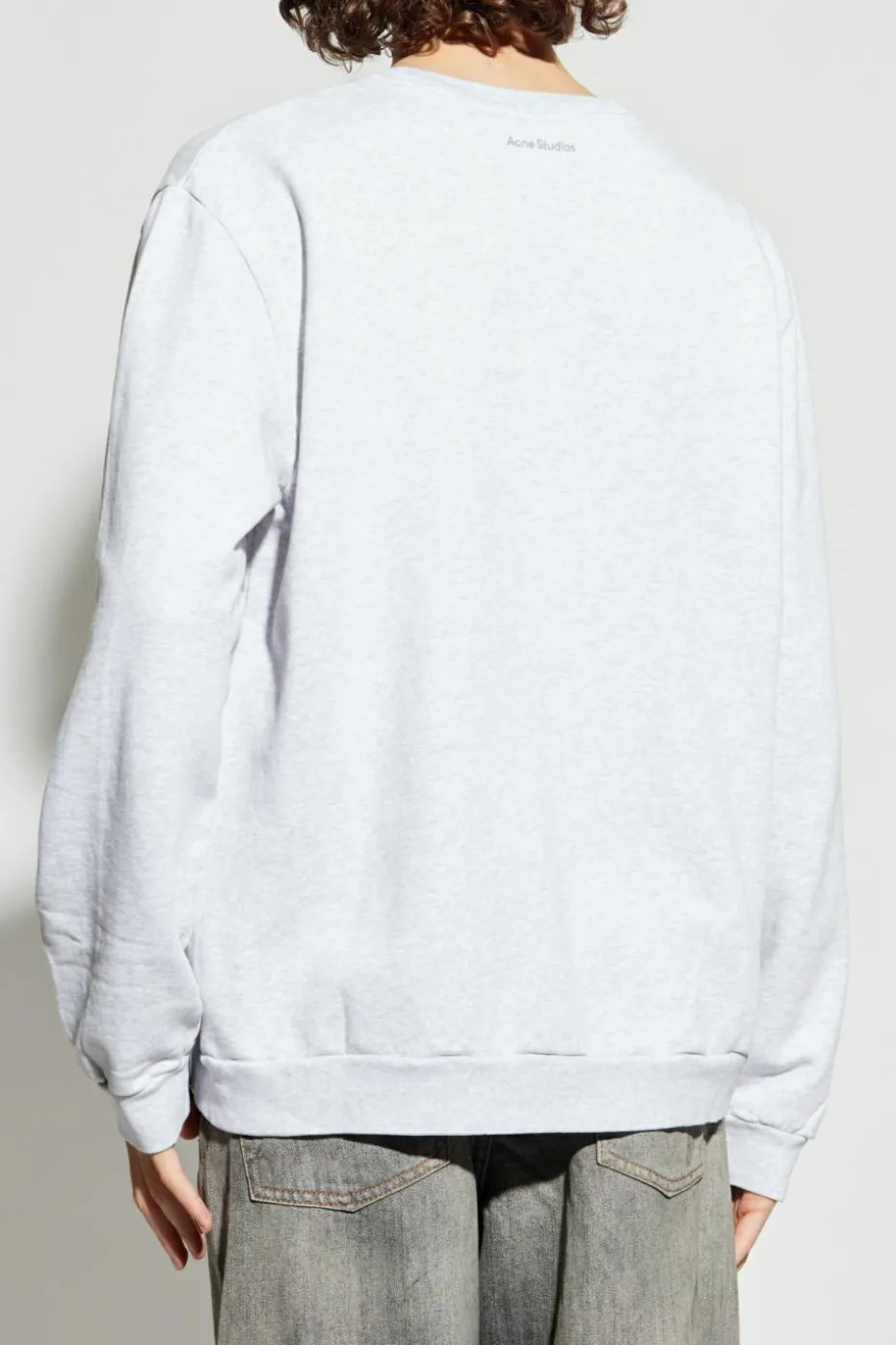 Acne Studios SZARY Bawełniana bluza