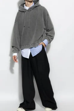 Acne Studios SZARY Bluza z kapturem