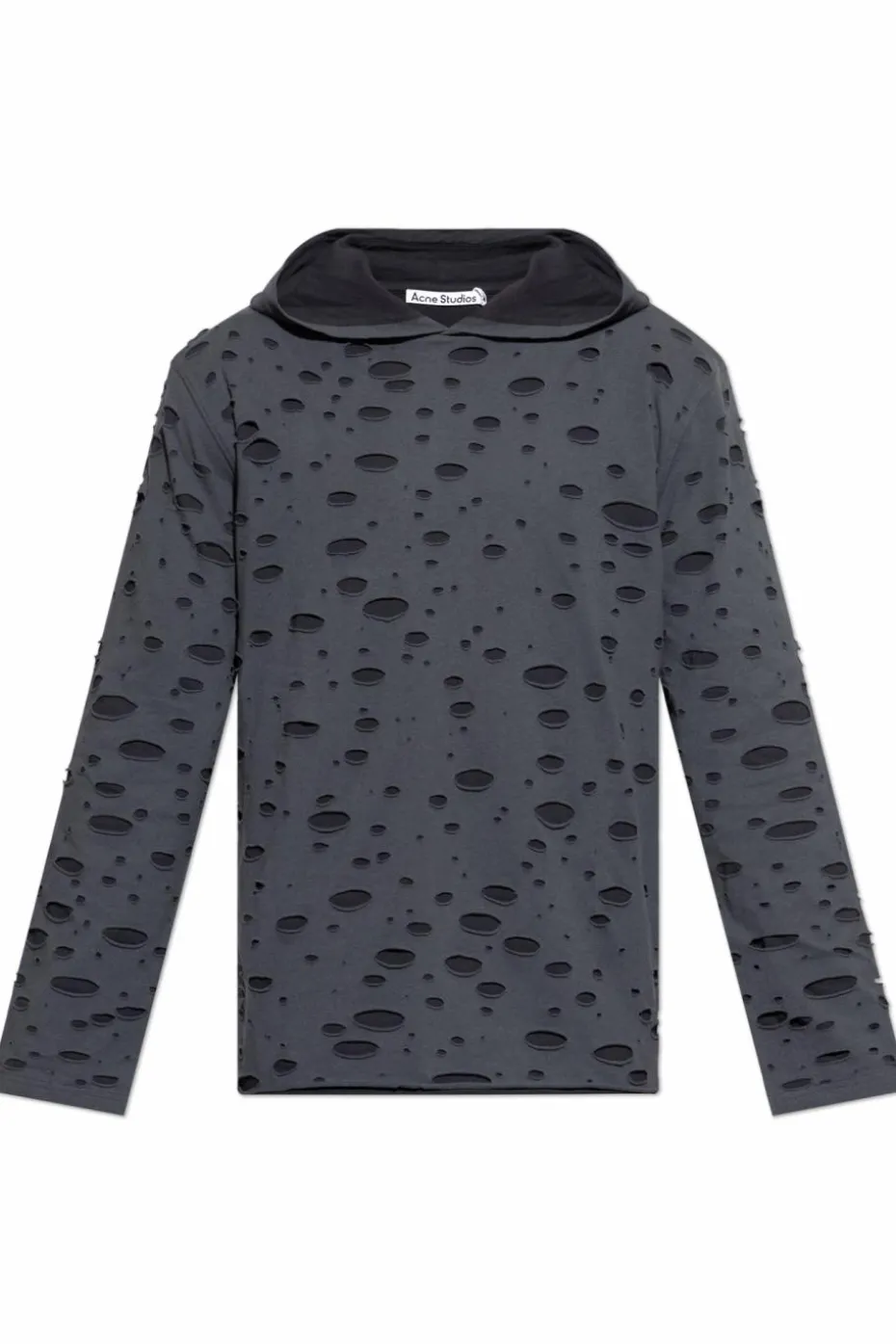 Acne Studios SZARY Bluza z dekoracyjnym wykończeniem