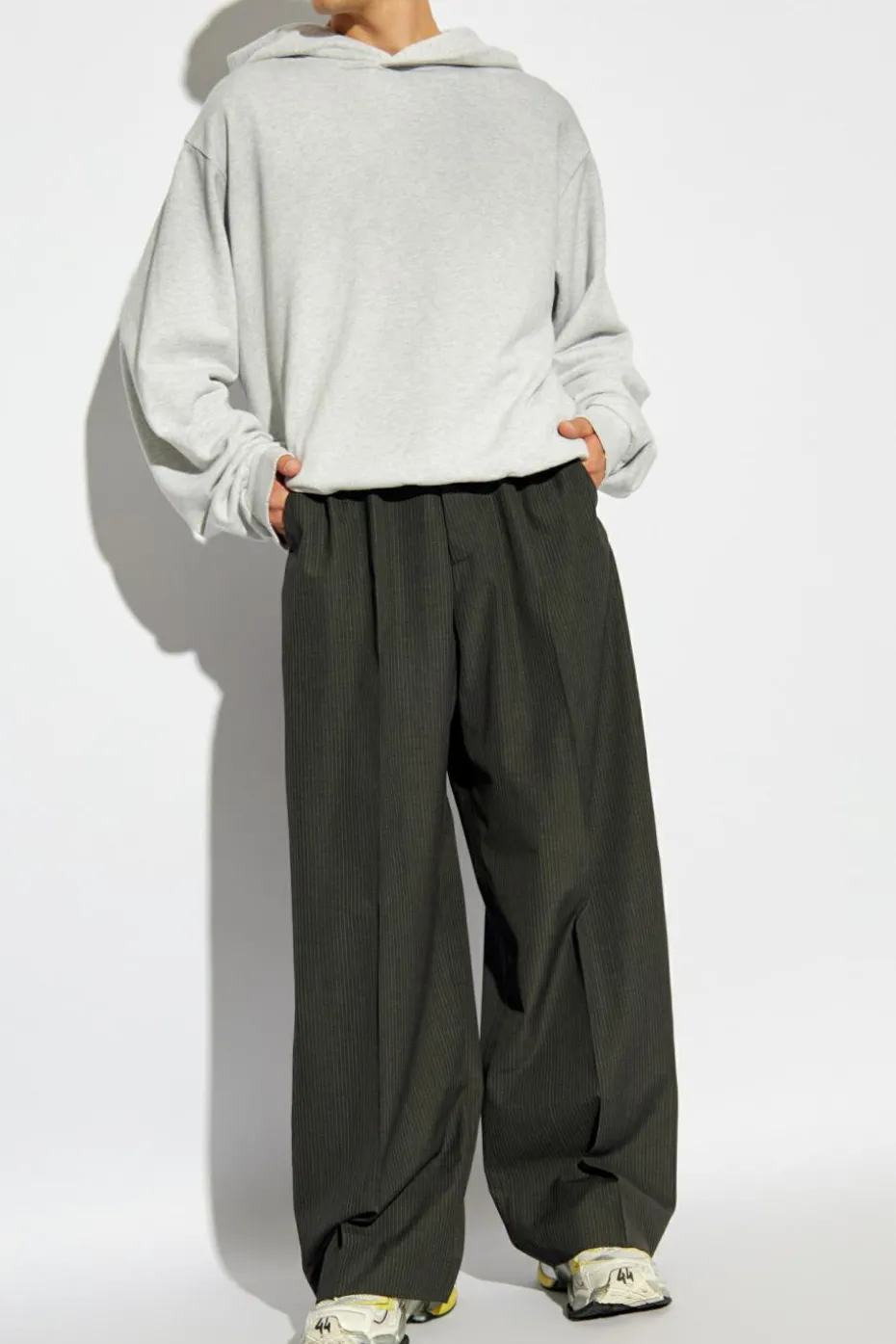Acne Studios SZARY Bluza z kapturem